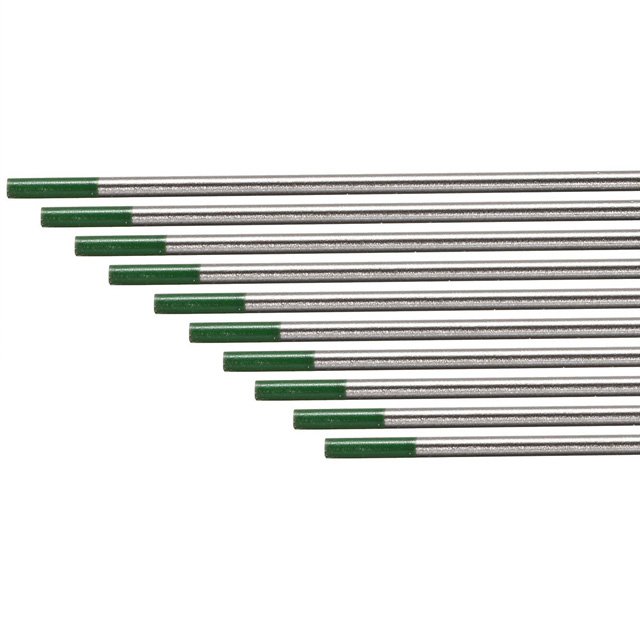 Wp Pure Tungsten Electrode Tig Welding Rods Green Color Shaanxi Yuheng